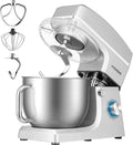 7.5 Quart Stand Mixer with 660W Motor - Silver Tilt-Head Mixer