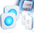 Wireless Doorbell 1200ft Waterproof Kit - 2 Receivers 2 Buttons