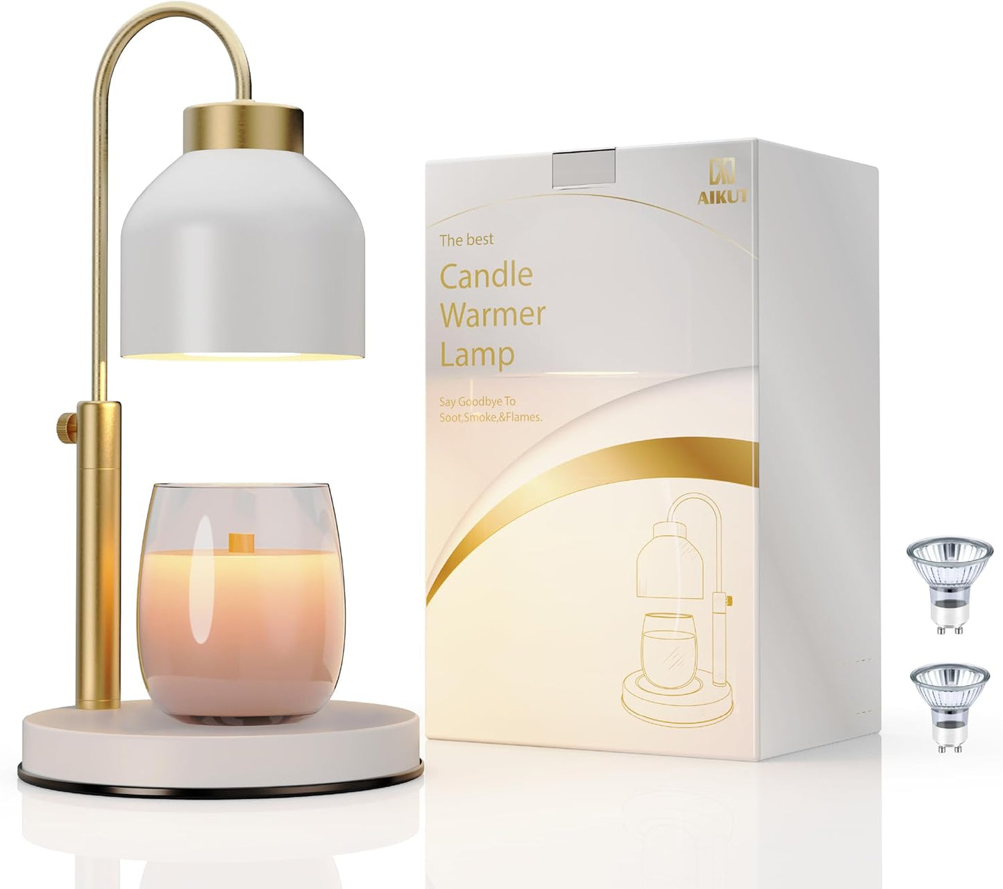 Candle Warmer Lamp with Timer & Dimmer for Large Candles