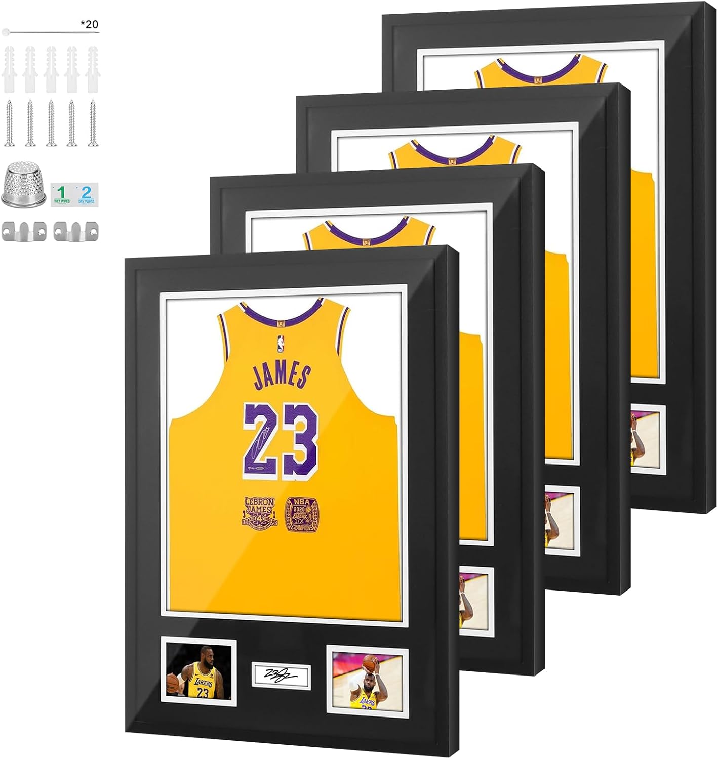 Jersey Frame Display Cases for Football Basketball Soccer Fans