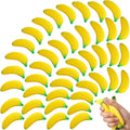 Banana Stress Toys 100 Pack - Stretchy PU Foam Fidgets for Parties