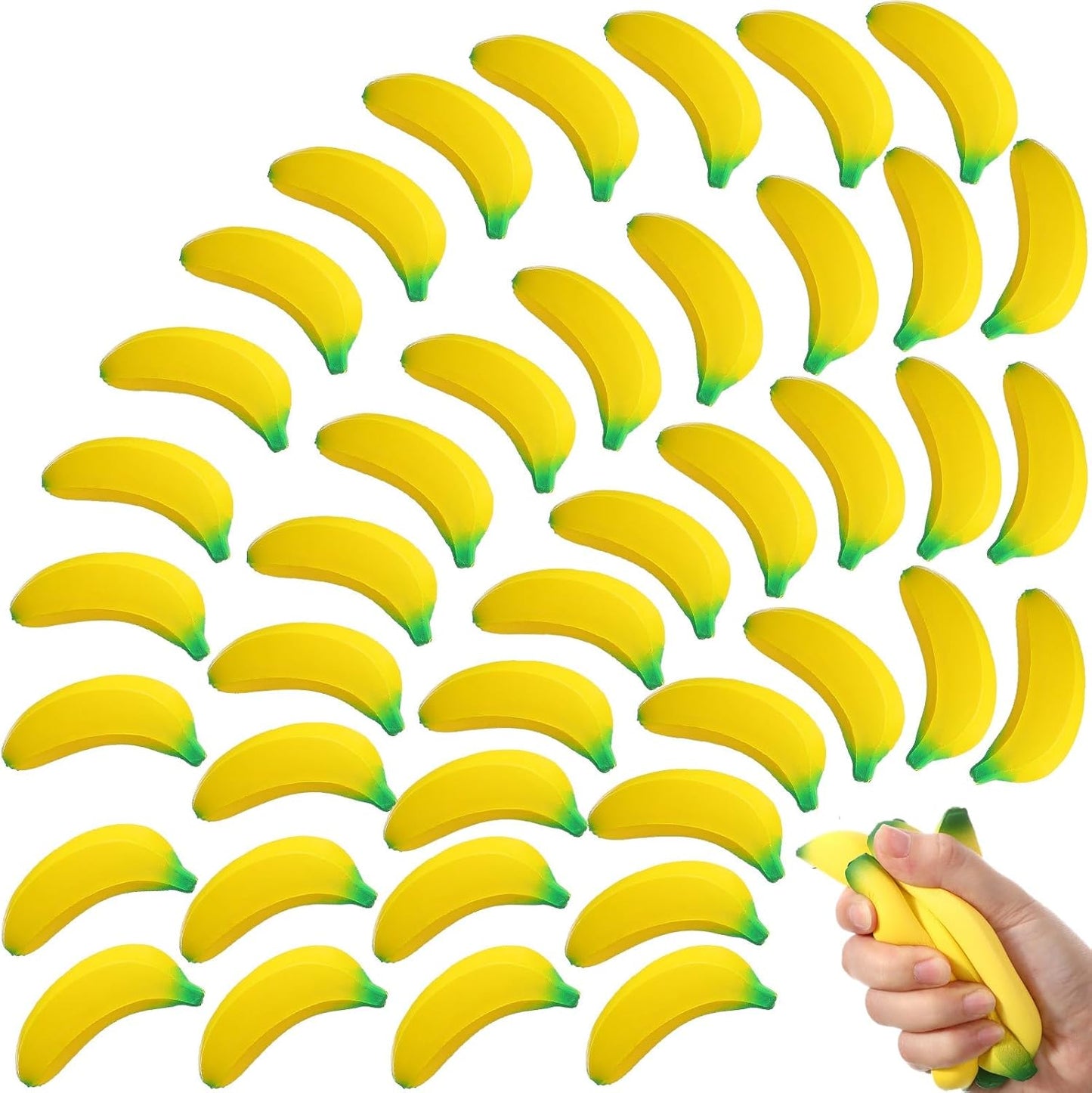 Banana Stress Toys - 100 Pcs Stretchy Fidget Toys for Fun