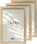 VCK 13x19 Poster Frame 3 Pack Natural Solid Wood - Simple Elegant