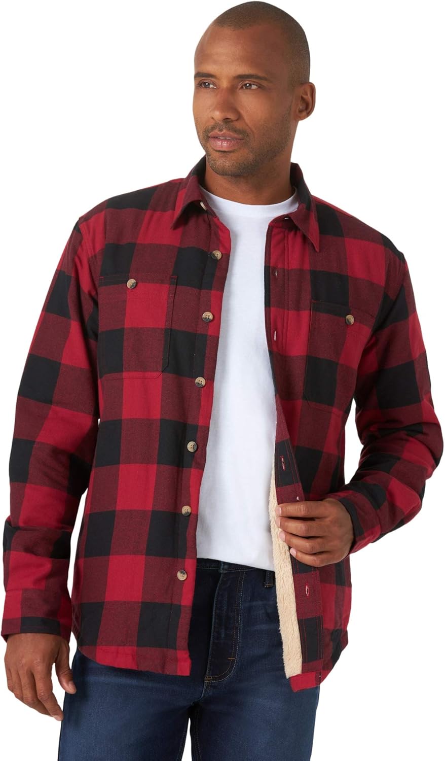 Wrangler Authentics Men's Long Sleeve Sherpa Lined Shirt Jacket Review