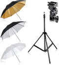 Neewer Flash Mount Three Umbrellas Kit 33in - Starter Studio Lighting