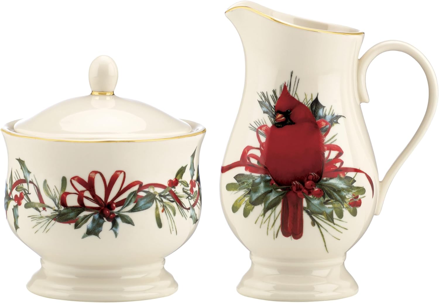 Lenox Winter Greetings Sugar & Creamer Set for Holiday Hosting