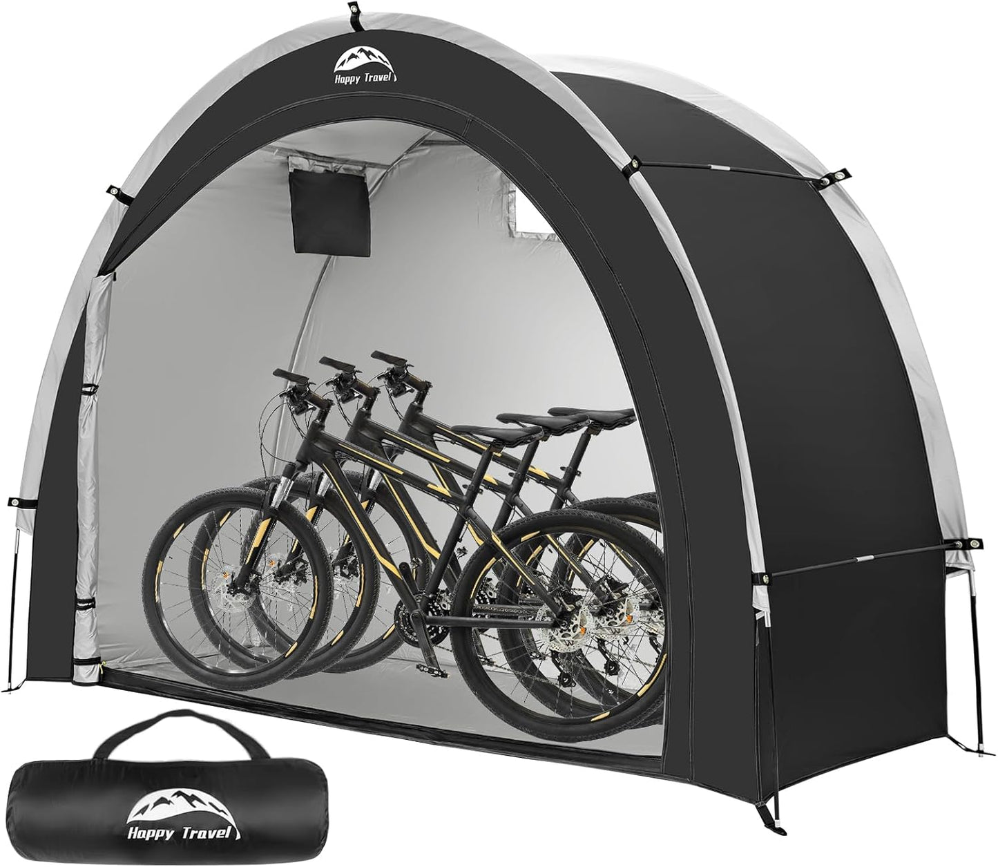 Happy Travel Bike Storage Tent Shed for Outdoor Bicycle Covers