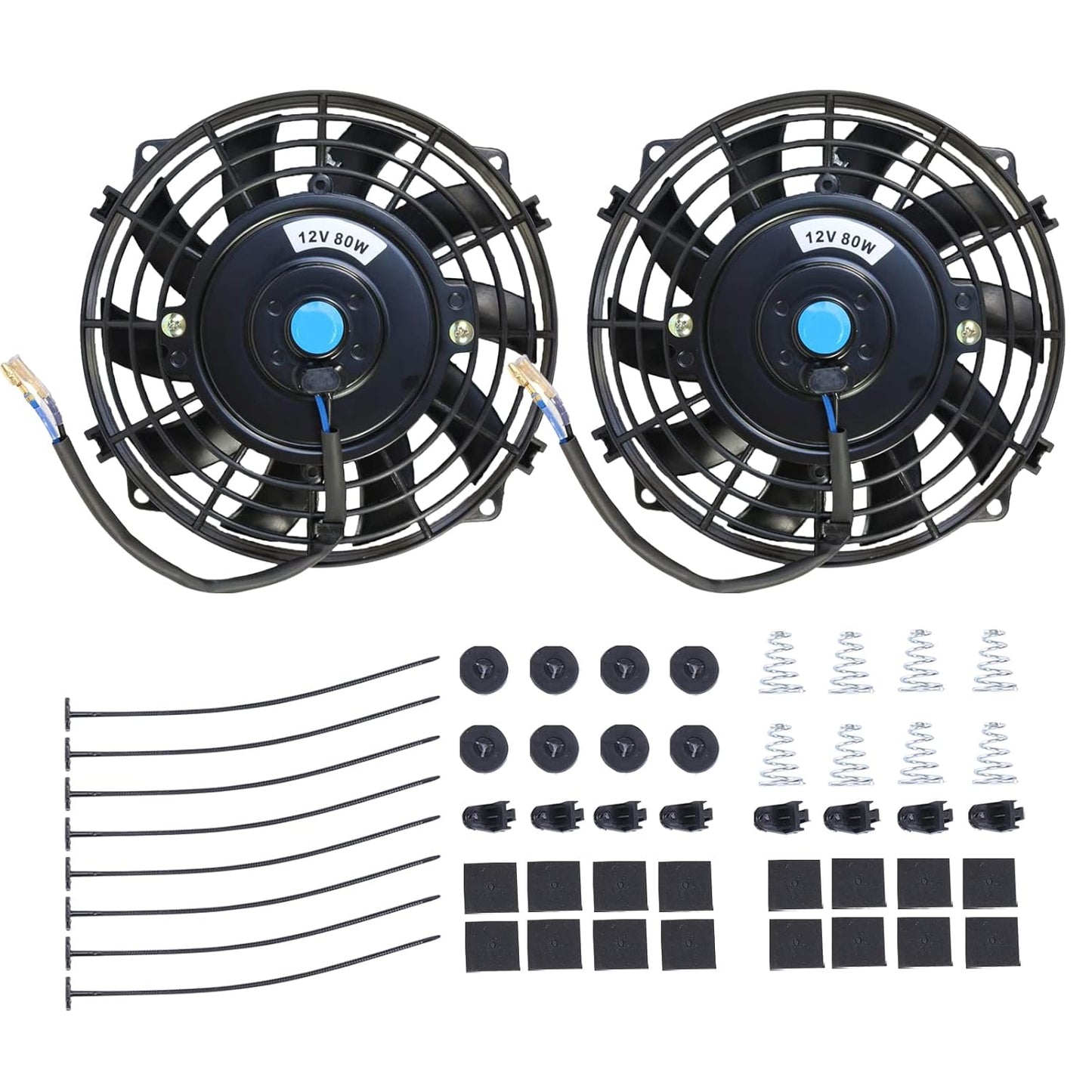 7 Inch Electric Radiator Cooling Fan Assembly Kit for Vehicles