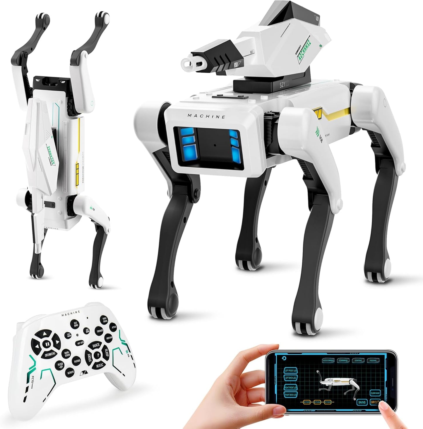 Interactive STEM Robot Dog with Voice Control and 30+ Actions