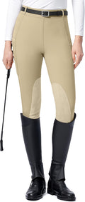 SANTINY Women's Horse Riding Pants with Zipper Pockets - Comfortable