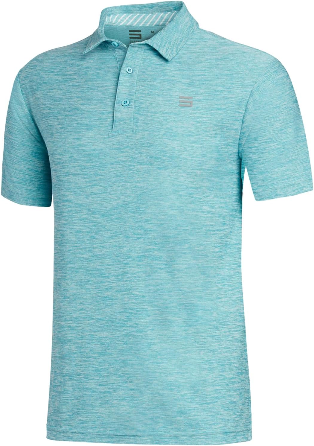 Three Sixty Six Golf Shirts for Men - Ultimate Comfort Polo