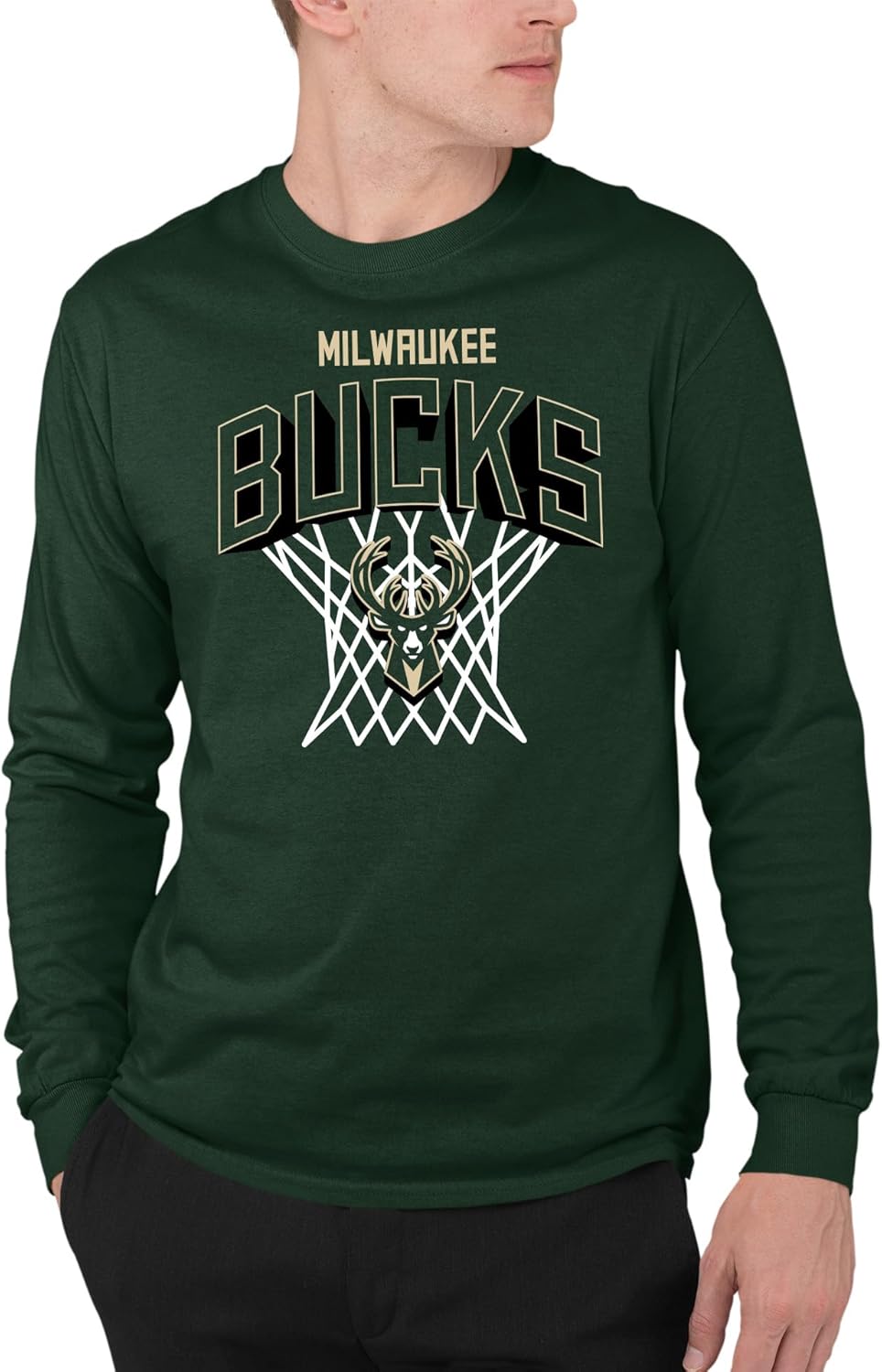 Junk Food NBA Nothing But Net Long Sleeve Fan Tee for All