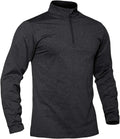 Men's Quarter Zip Pullover Fleece Lined Thermal - Lightweight Warmth
