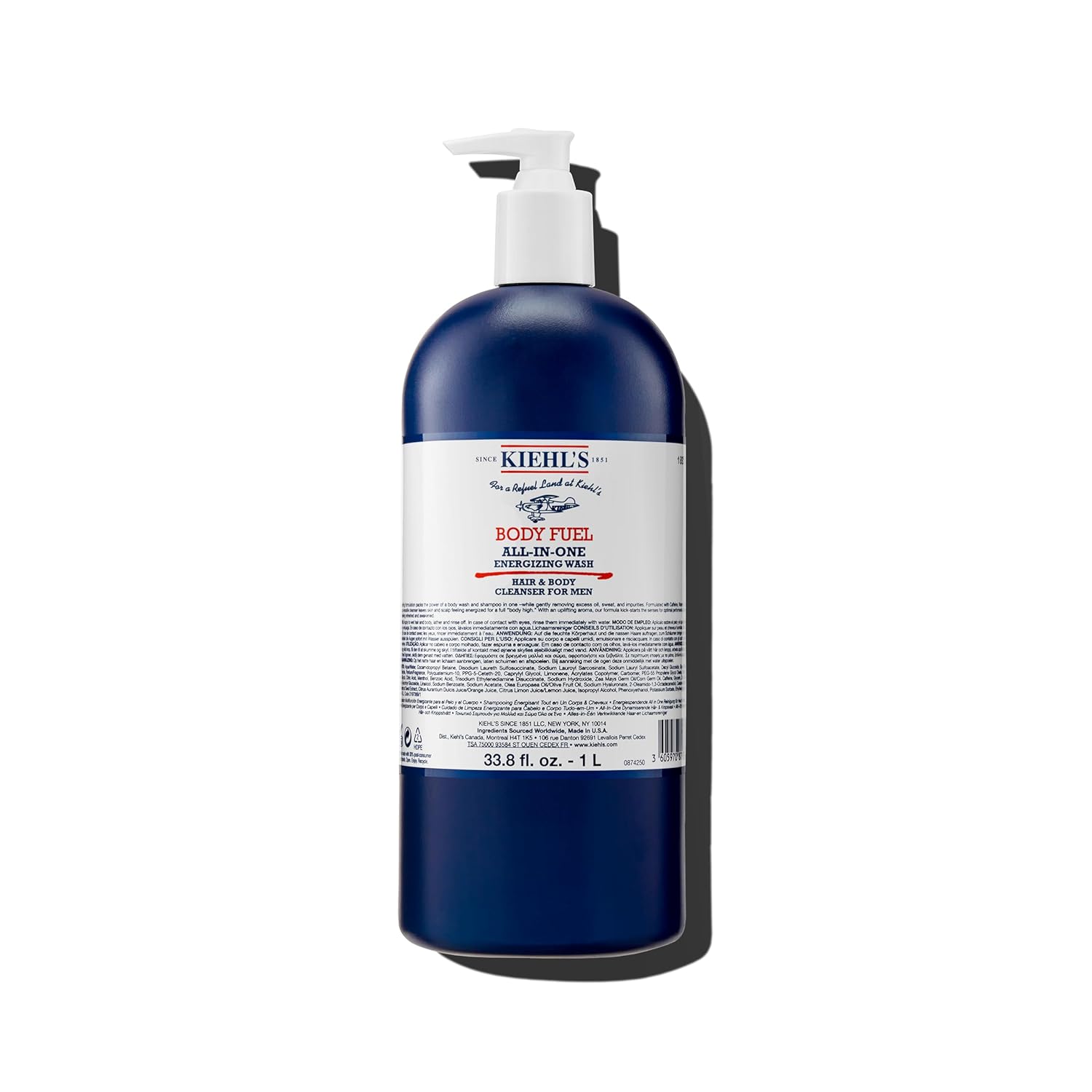 Kiehl's Body Fuel All-in-One Energizing Body Wash for Men