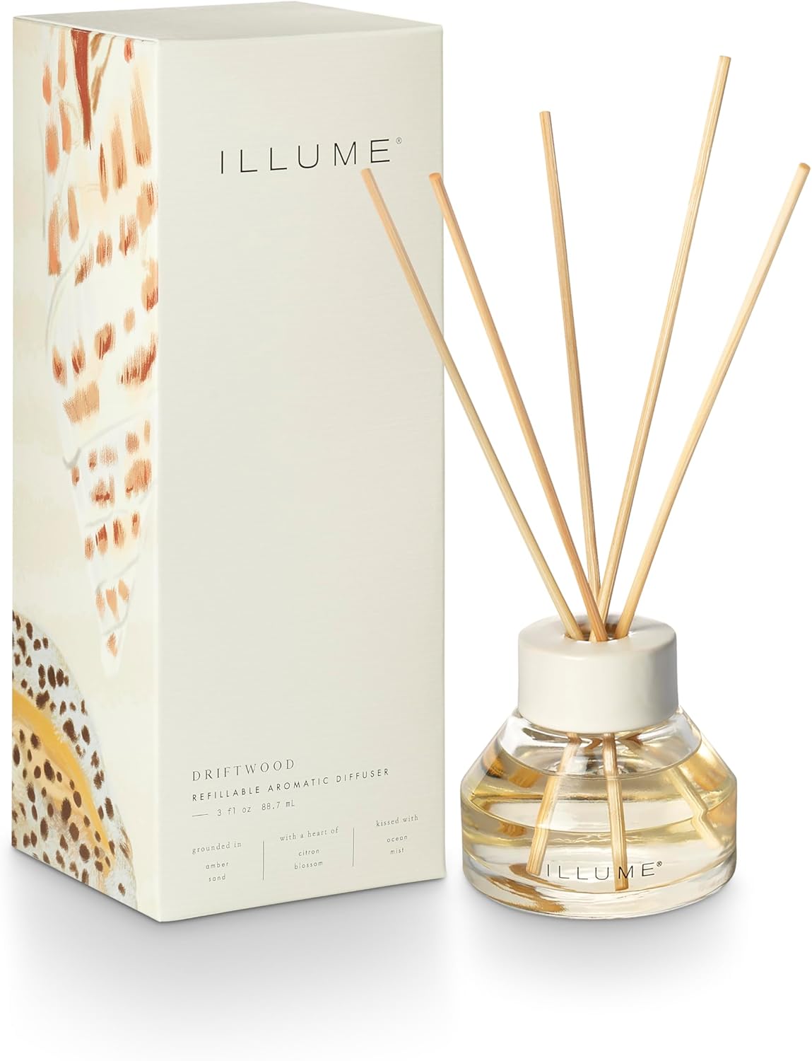 ILLUME Beautifully Done Driftwood Refillable Aromatic Diffuser