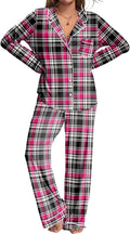 Ekouaer Womens Pajamas Set 2 Piece Button Down - Soft Rayon Sleepwear