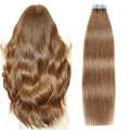 SUYYA Tape in Hair Extensions Light Brown 18in - Natural Seamless