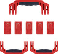 Pelican 1637 Replacement Handle & Latch Set - Red Handles & Push