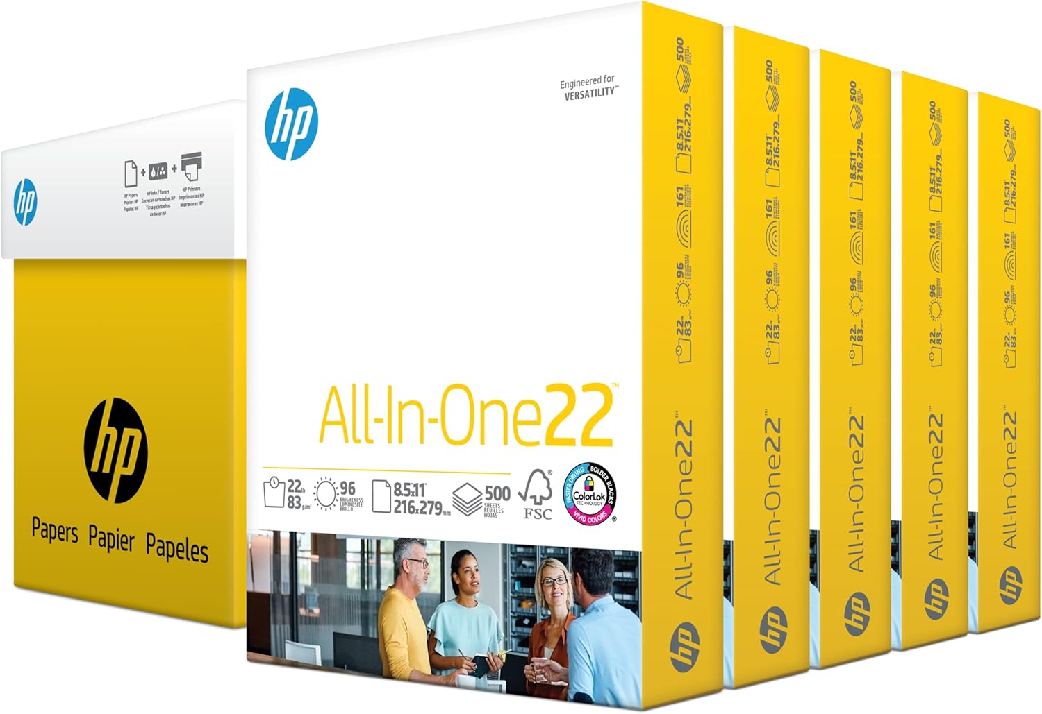 HP Papers 8.5x11 All-In-One 22 lb Paper for Color Printing