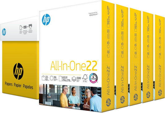 HP Papers 8.5x11 All-In-One 22 lb Paper for Color Printing
