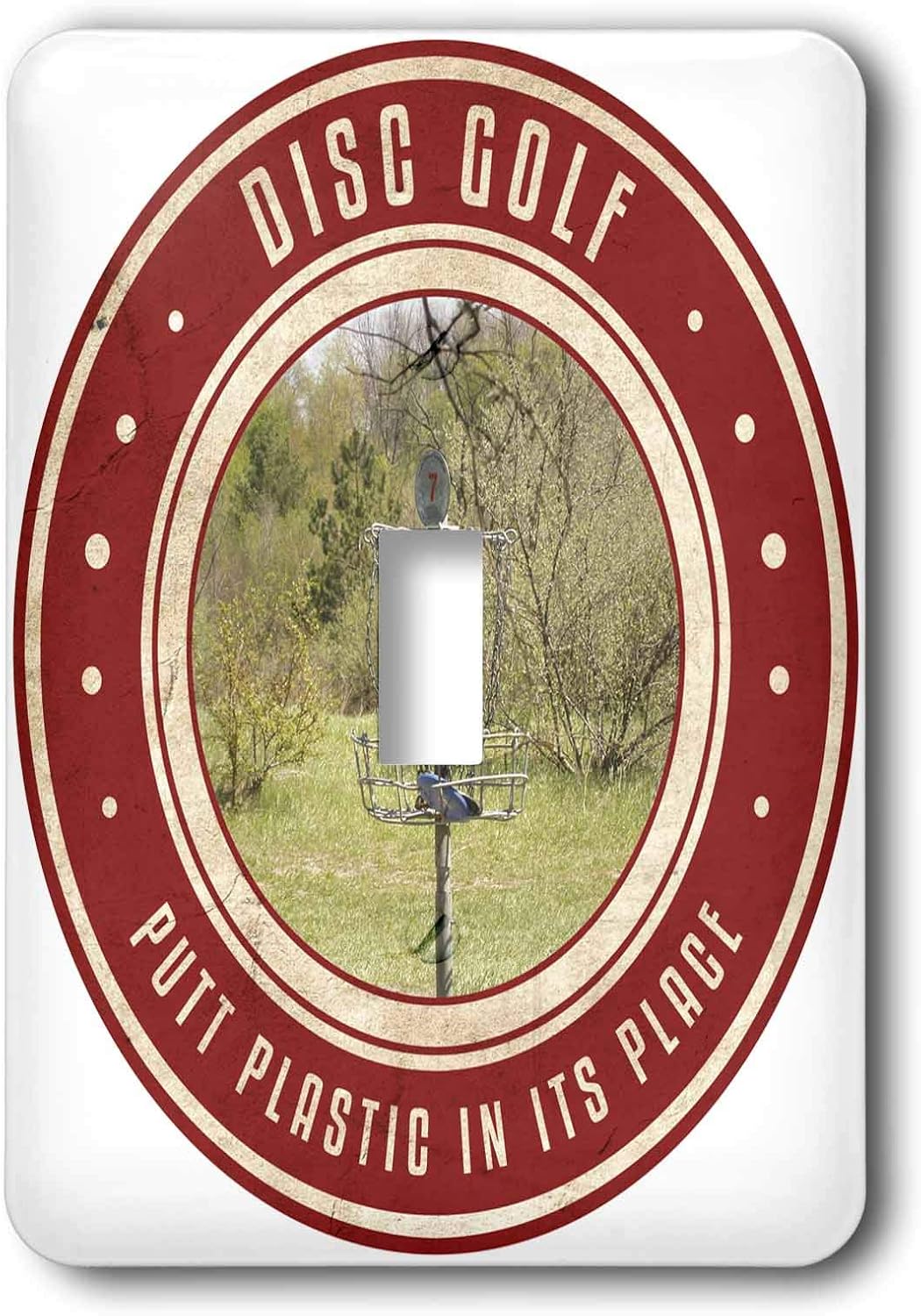 3dRose Frisbee Disc Golf Basket Toggle Switch