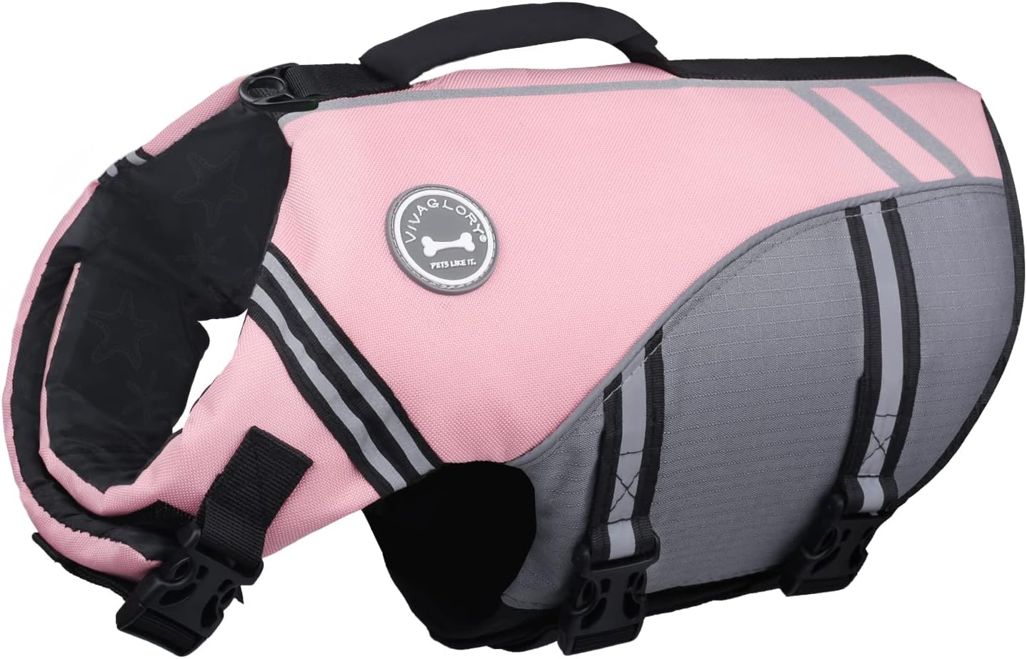 VIVAGLORY Sports Style Dog Life Vest for Safe Swimming Fun