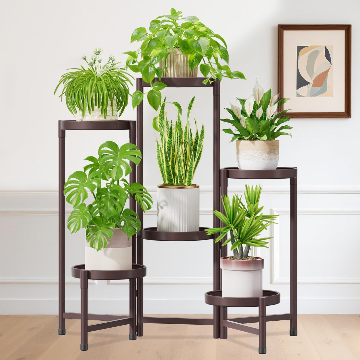iDavosic.ly Plant Stand Indoor Outdoor for Elegant Display