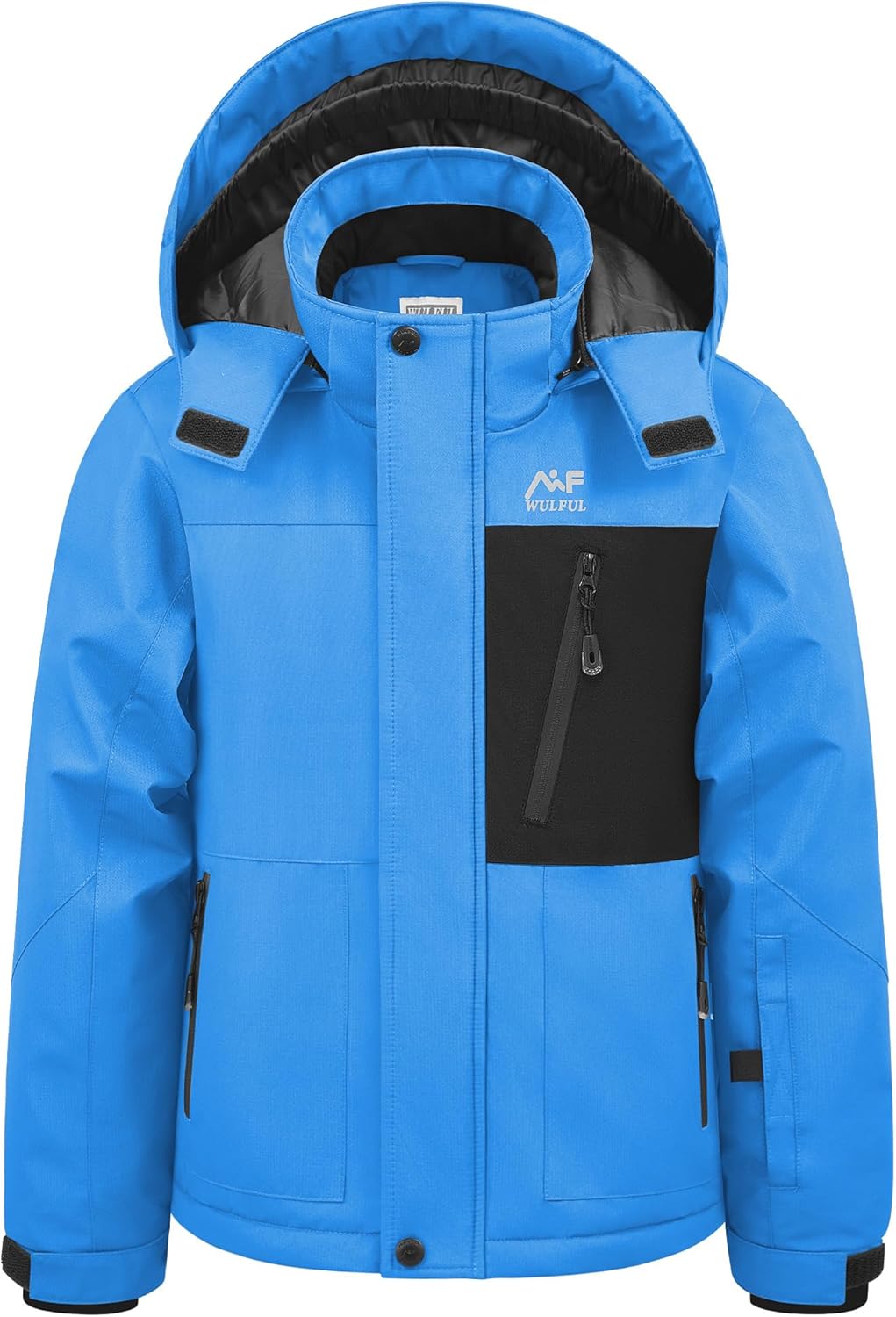 WULFUL Boy's Winter Waterproof Ski Coat for Cold Weather Fun