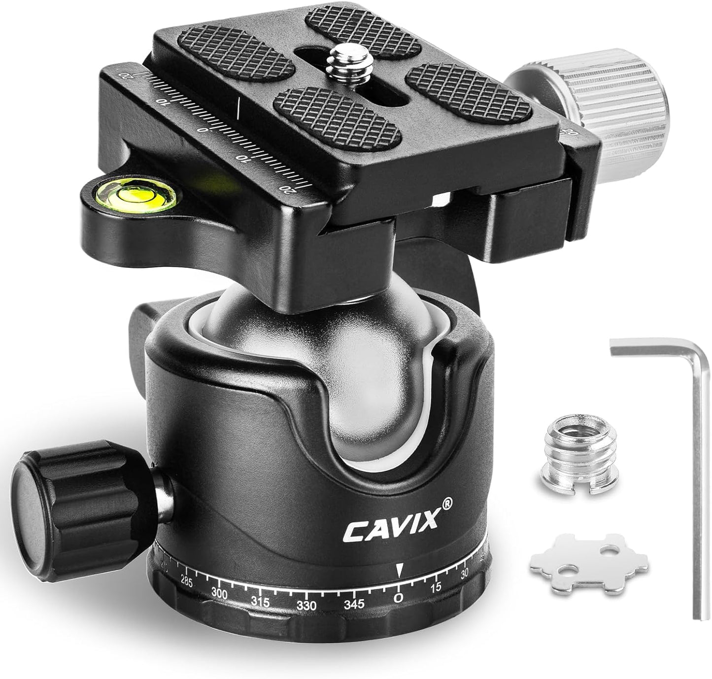 CAVIX 36mm Ball Head Mount for Tripod with Quick Release Plate