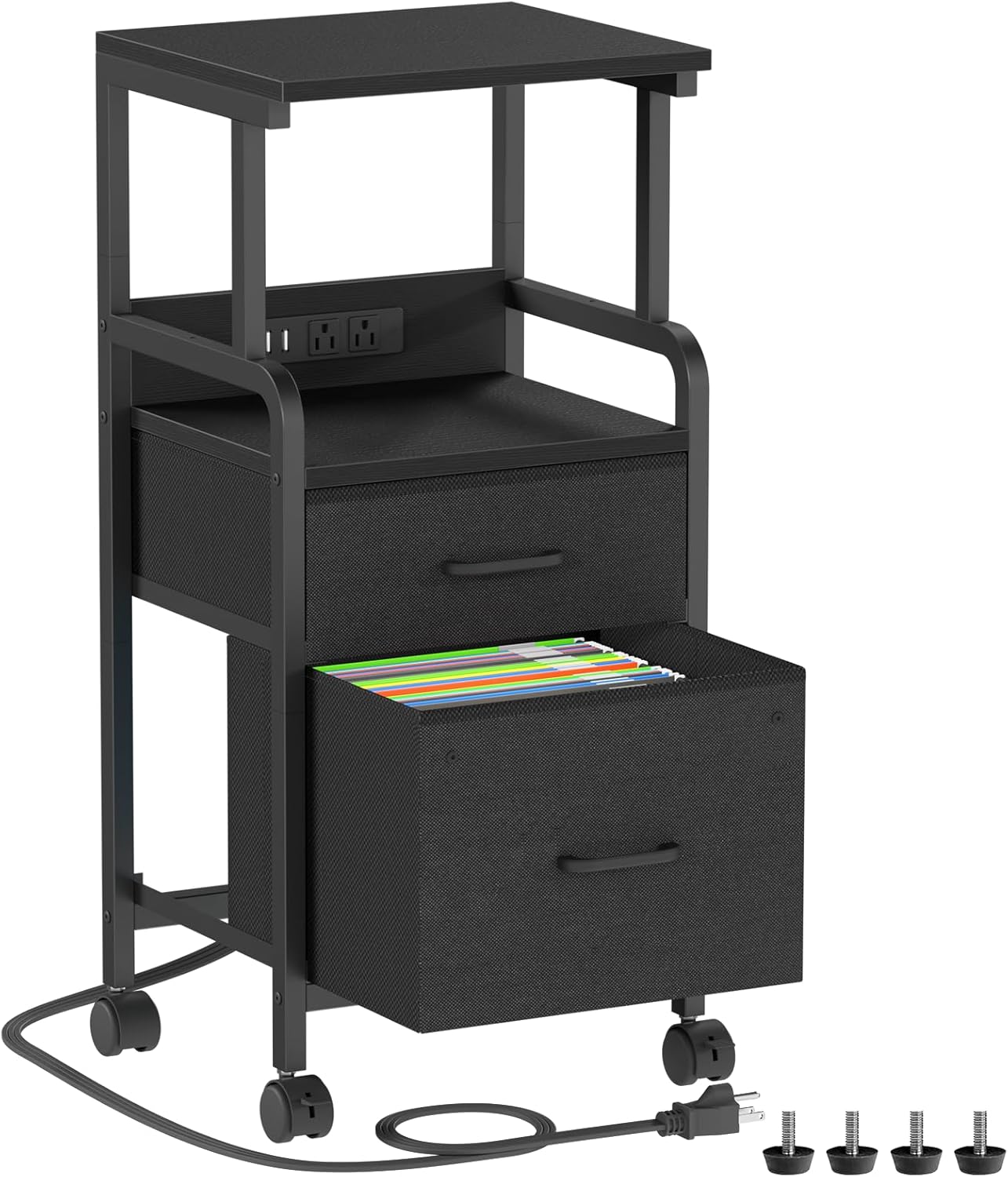 Korfile Printer Stand & File Cabinet Combo - Organize with Ease!