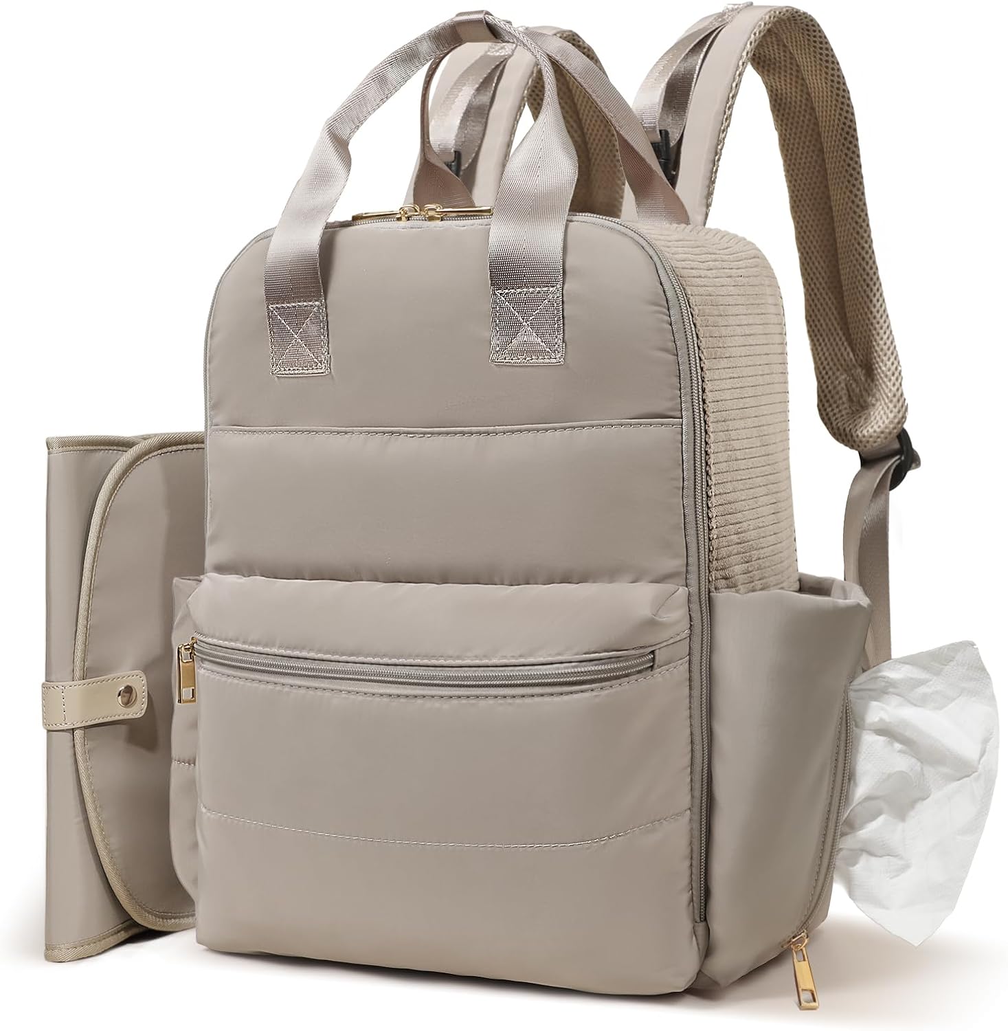 MOMINSIDE Diaper Bag Backpack with 15 Pockets for Parents