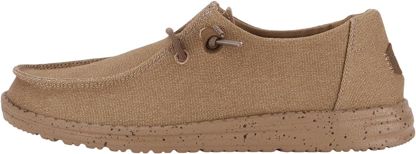 Hey Dude Women's Wendy Canvas Mono Slip-on Loafers for Comfort