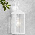 Large Outdoor Wall Lights 19 in White Exterior Light Fixture - Modern