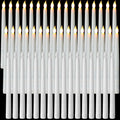 50 Pcs 9.7 in LED Flameless Taper Candles Bulk - Safe Wedding Lights