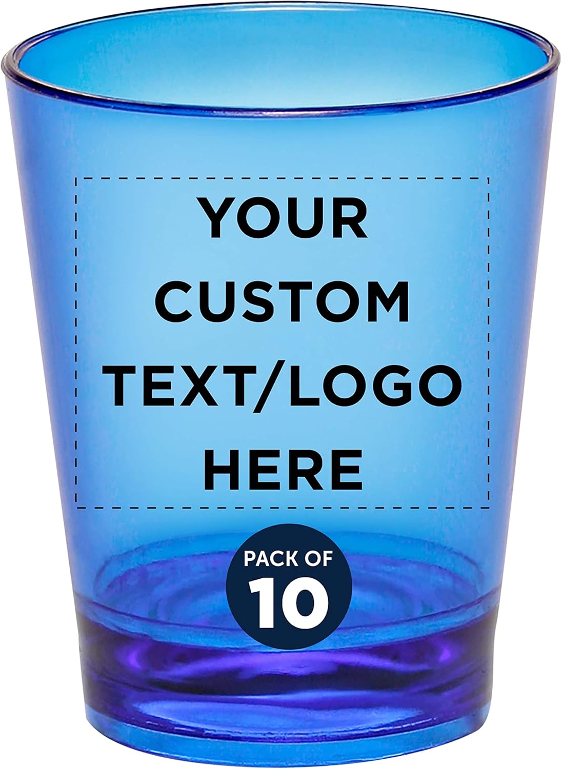 Custom Translucent Plastic Shot Glasses for Parties and Events