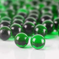 CYS EXCEL Green Glass Marble Gemstone Vase Filler for Decor