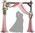Wedding Arch 7.48FT Square Wooden Wedding Arch - Rustic Ceremony