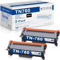 TN-760 High Yield Toner Cartridge Replacement 2-Pack - Reliable Black