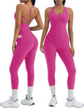 OMKAGI 2 Piece Workout Set for Women - Padded Top & Booty Leggings