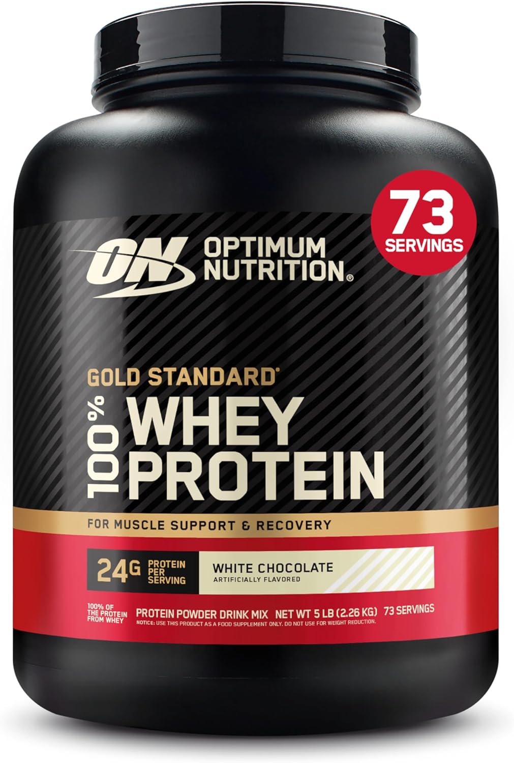 Optimum Nutrition Gold Standard Whey Protein Powder for Muscle Gain