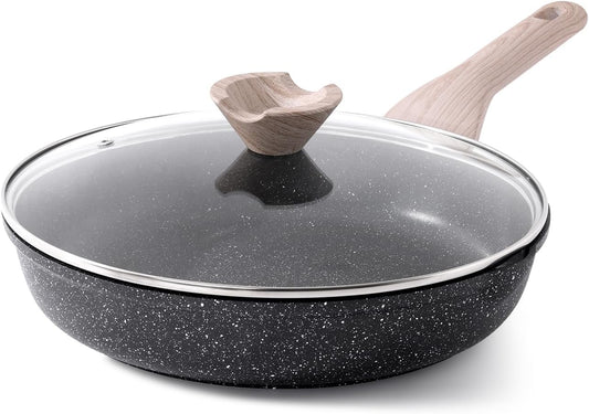 Frying Pans Nonstick with Lid, 11 Inch Skillet for All Stovetops