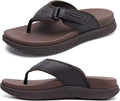 Mens Orthotic Flip Flops with Arch Support - Cushioned Recovery KuaiLu