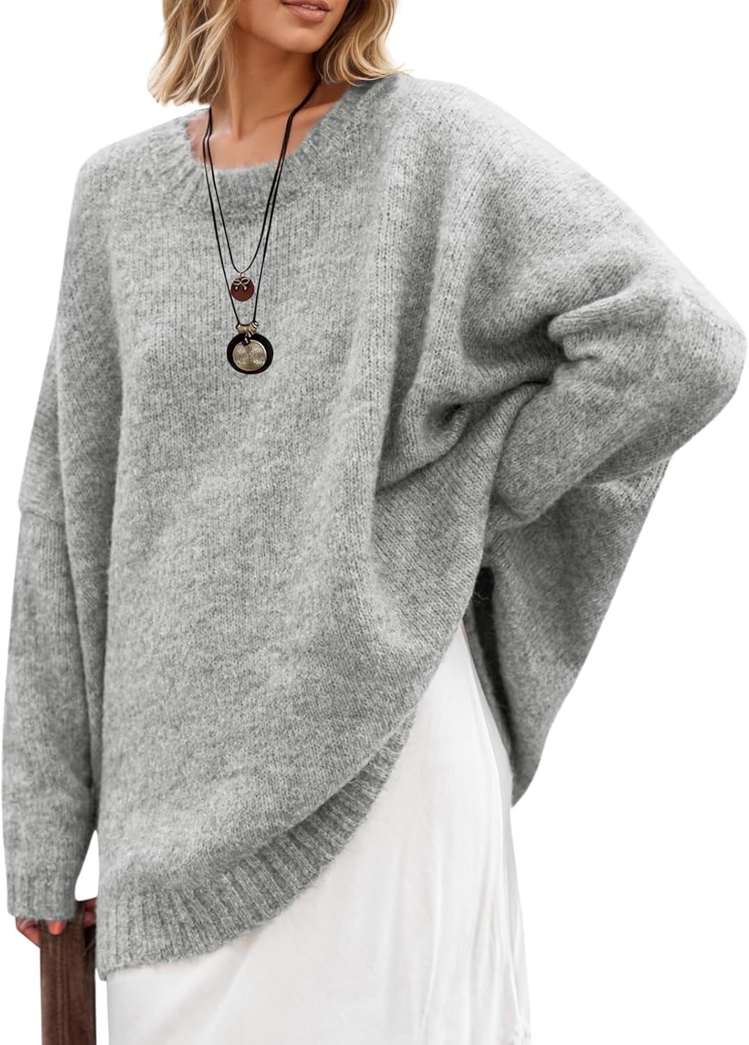 Saodimallsu Womens Oversized Tunic Sweaters for Fall Style