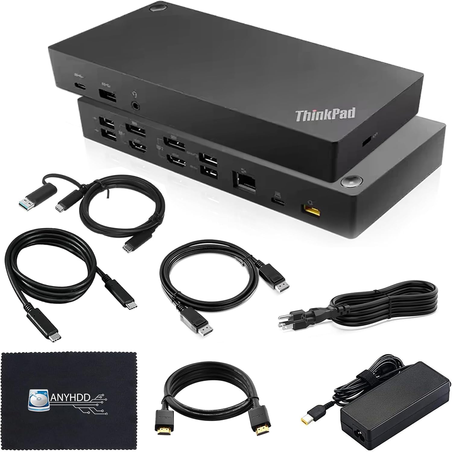 Lenovo Thinkpad Docking Station Dual Monitor USB-C with 135W Adapter