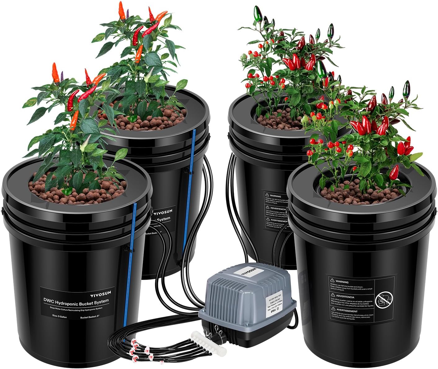 VIVOSUN DWC Hydroponics Grow System for Efficient Plant Growth