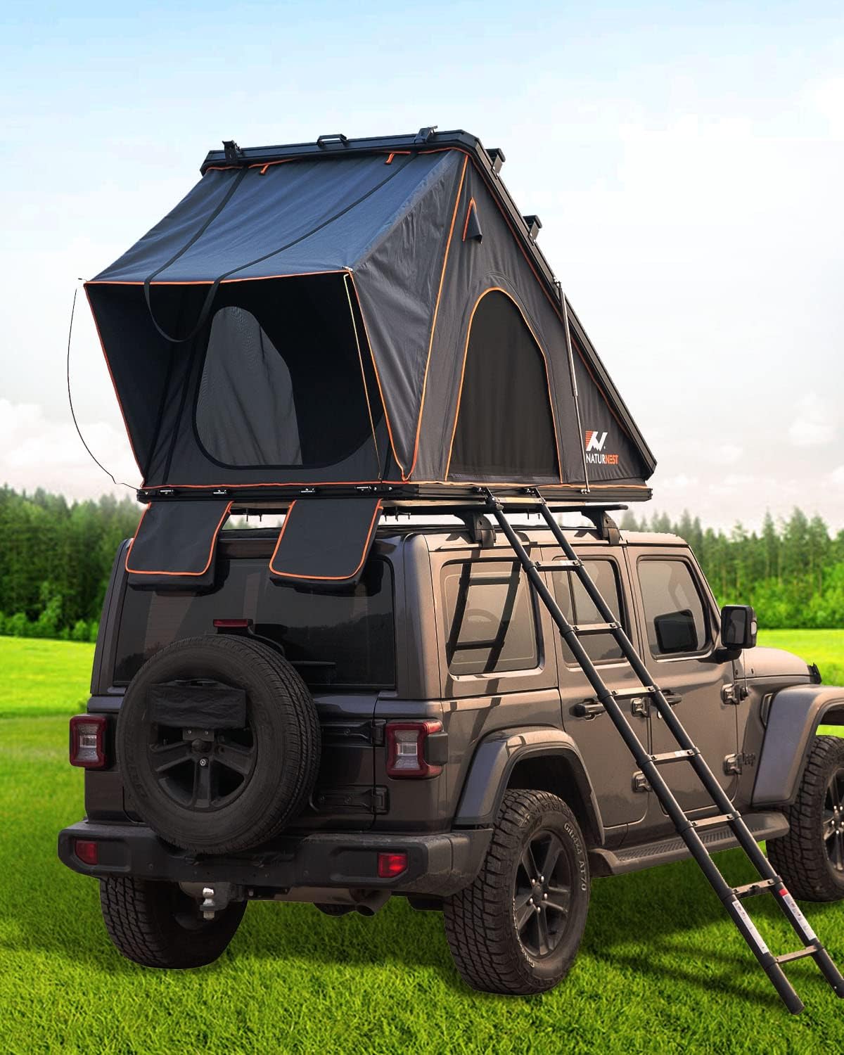 Naturnest Aluminum Hardshell Rooftop Tent - BAMACAR