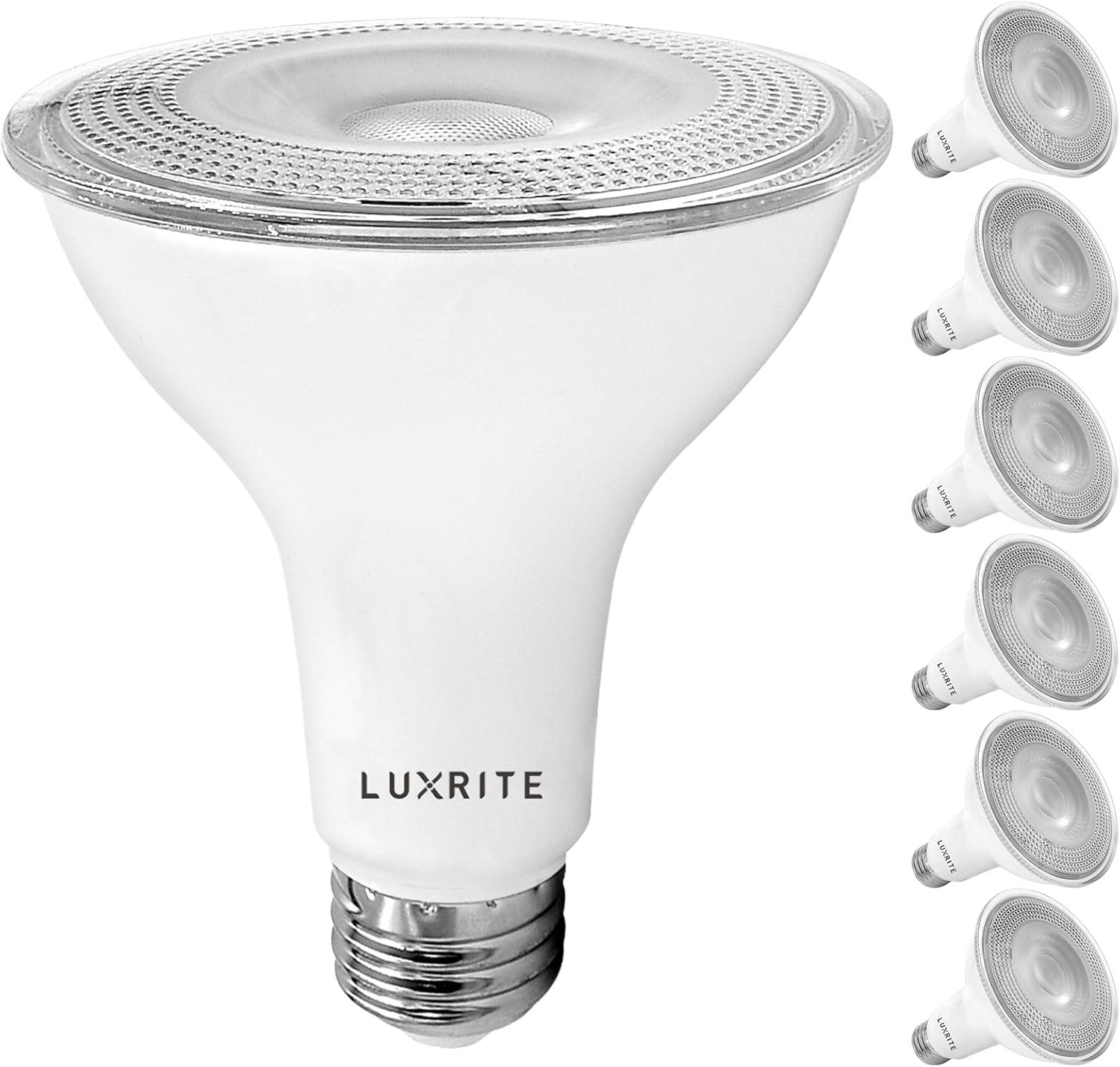 LUXRITE LED PAR30 Flood Light Bulb - Dimmable & Wet Rated