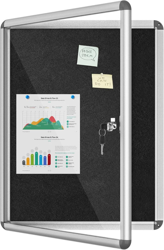 26x20 Enclosed Bulletin Board for Secure Display of Notices