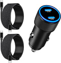 iPhone Fast Car Charger 90W Dual PD USB-C - Fast Charge for iPhone 16