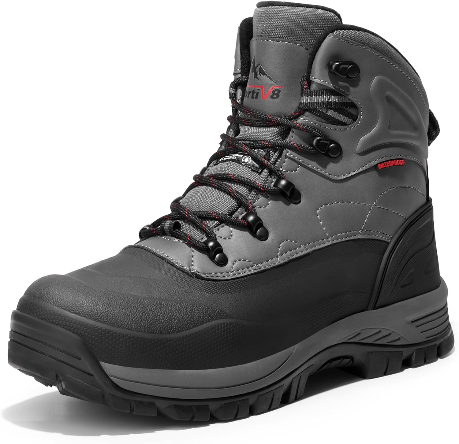 NORTIV 8 Men's Insulated Waterproof Construction Hiking Boots